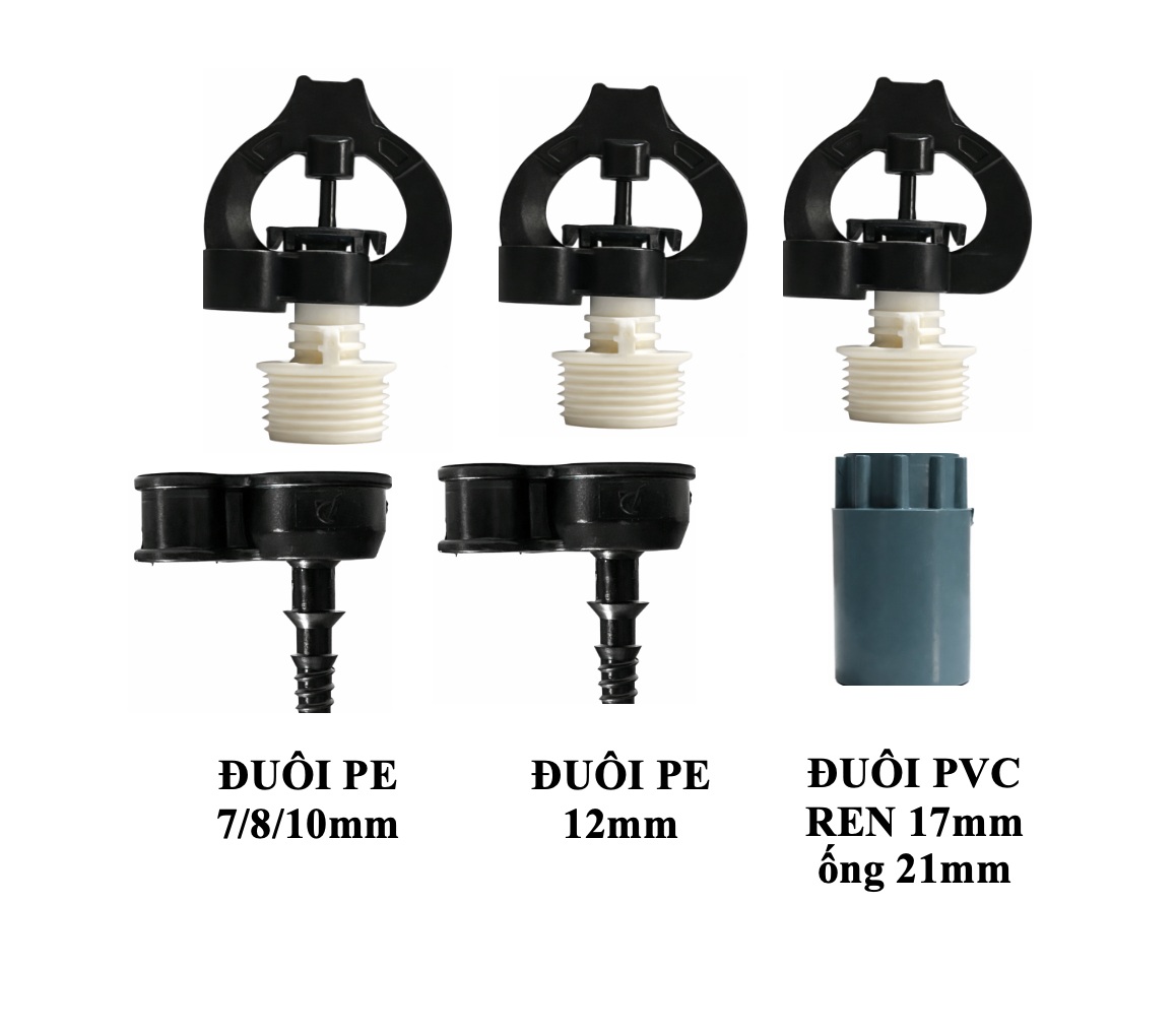 kiểu kết nối ống bec vp39 bù áp