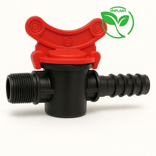 Van Khóa LDPE 32mm Ren Ngoài 34mm 
